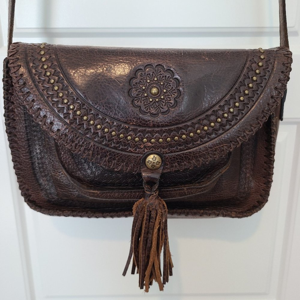 Patricia Nash Beaumont Distressed Crossbody